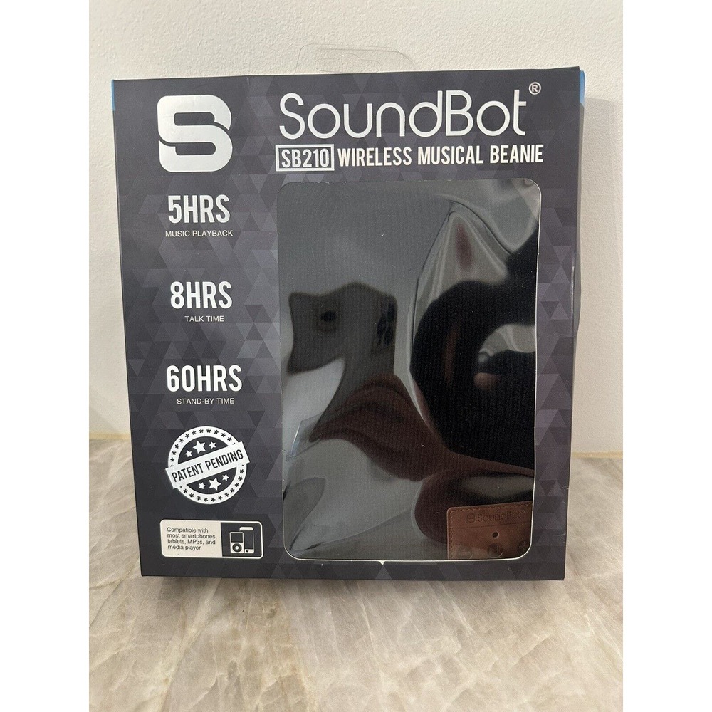 SoundBot SB210 Bluetooth, Wireless Smart Knit Headset Beanie W/Hands-Fre…